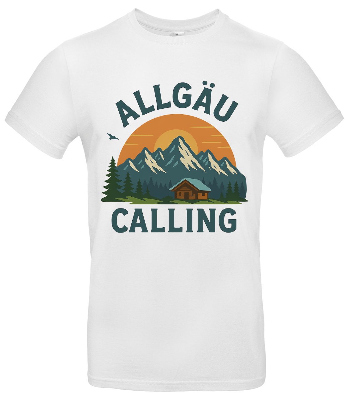Allgäu Calling T-Shirt Bergmotiv Baumwolle Regular Fit 2 Allgäu Calling T-Shirt Bergmotiv Baumwolle Regular Fit