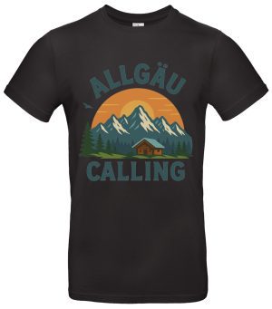 Allgäu Calling T-Shirt Bergmotiv Baumwolle Regular Fit