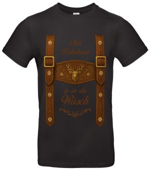 Lederhosen T-Shirt Mei Lederhosn Wäsch Spaßshirt Oktoberfest