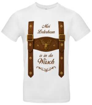 Lederhosen T-Shirt Mei Lederhosn Wäsch Spaßshirt Oktoberfest
