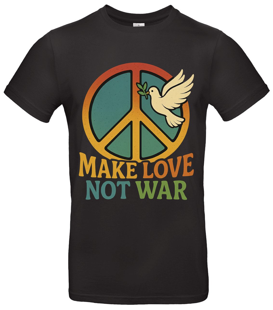 Make Love Not War T-Shirt Retro Friedensstatement 1 Make Love Not War T-Shirt Retro Friedensstatement