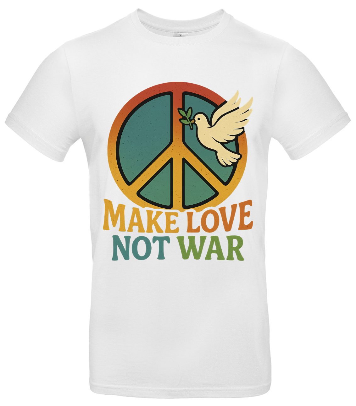 Make Love Not War T-Shirt Retro Friedensstatement 2 Make Love Not War T-Shirt Retro Friedensstatement