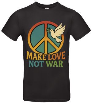 Make Love Not War T-Shirt Retro Friedensstatement