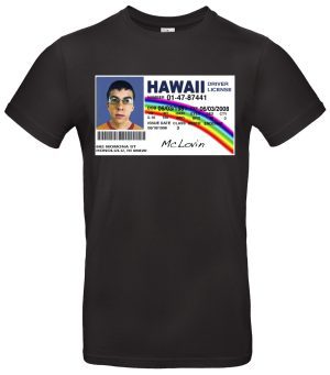 McLovin T-Shirt Hawaii Führerschein Kultmotiv Humor