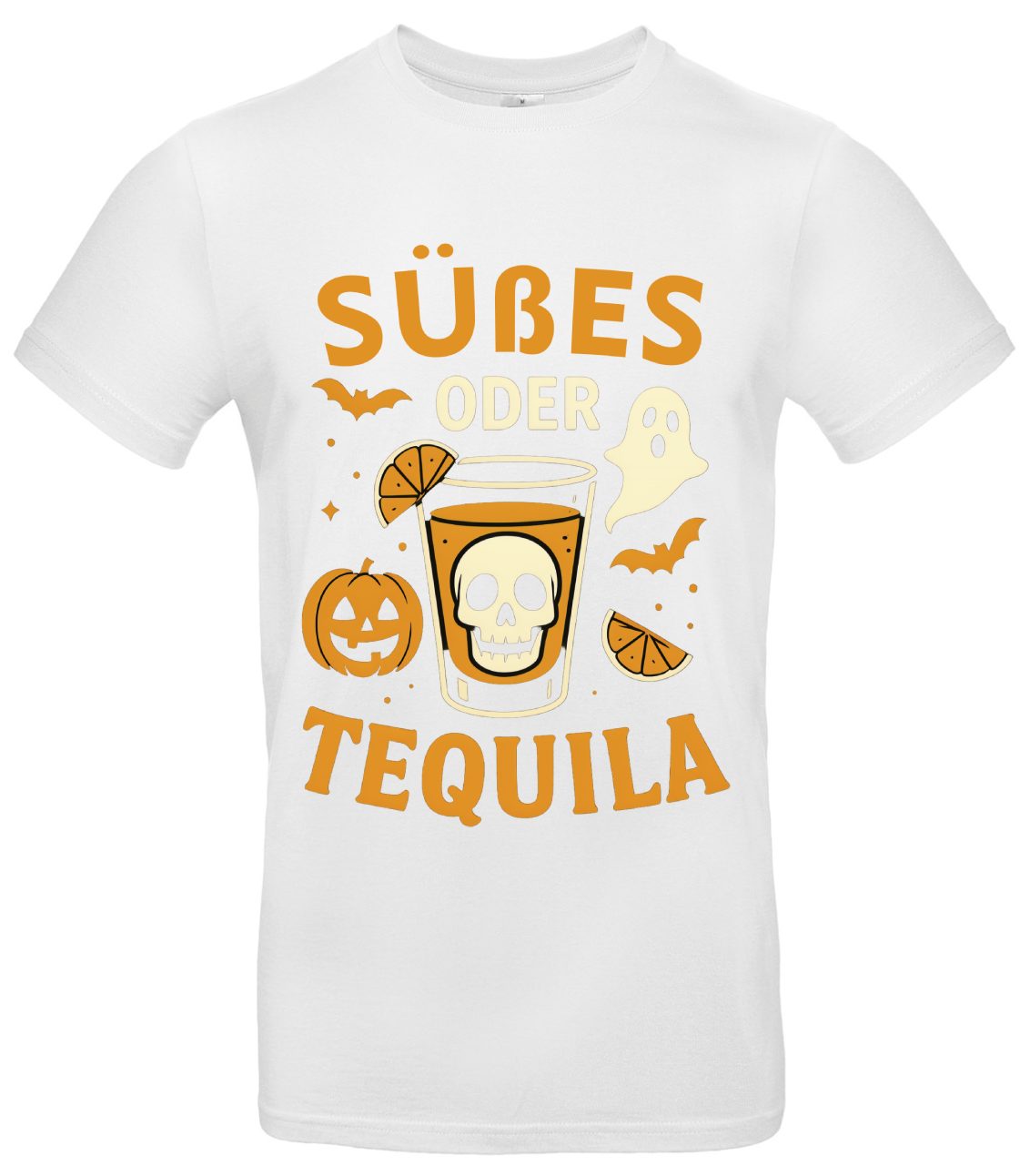 Süßes oder Tequila T-Shirt Halloween Totenkopf Funshirt 2 Süßes oder Tequila T-Shirt Halloween Totenkopf Funshirt