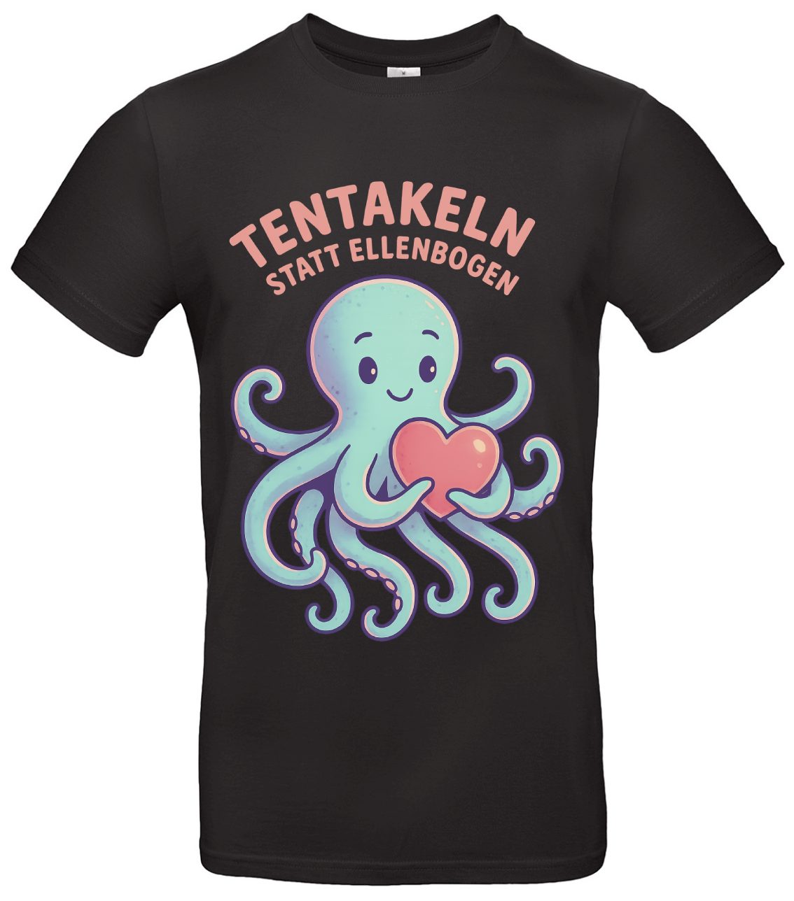 Tentakeln statt Ellenbogen T-Shirt Oktopus Statement Empathie 1 Tentakeln statt Ellenbogen T-Shirt Oktopus Statement Empathie