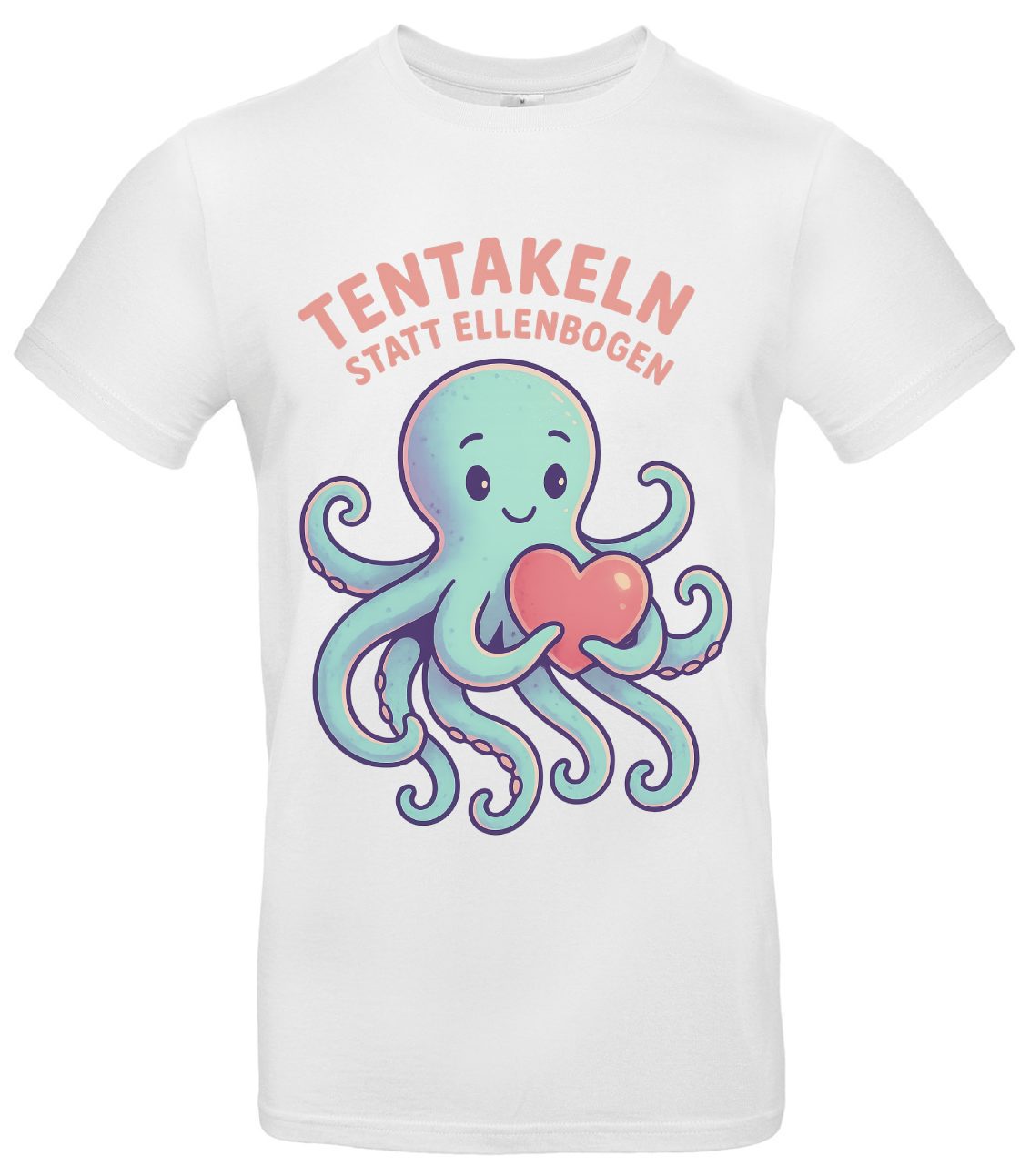 Tentakeln statt Ellenbogen T-Shirt Oktopus Statement Empathie 2 Tentakeln statt Ellenbogen T-Shirt Oktopus Statement Empathie