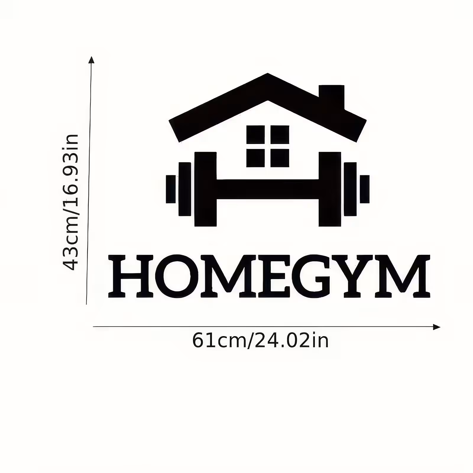Homegym Wandaufkleber 60x40 cm – Motivations Spruch Fitness Wanddeko 4 Homegym Wandaufkleber 60x40 cm – Motivations Spruch Fitness Wanddeko