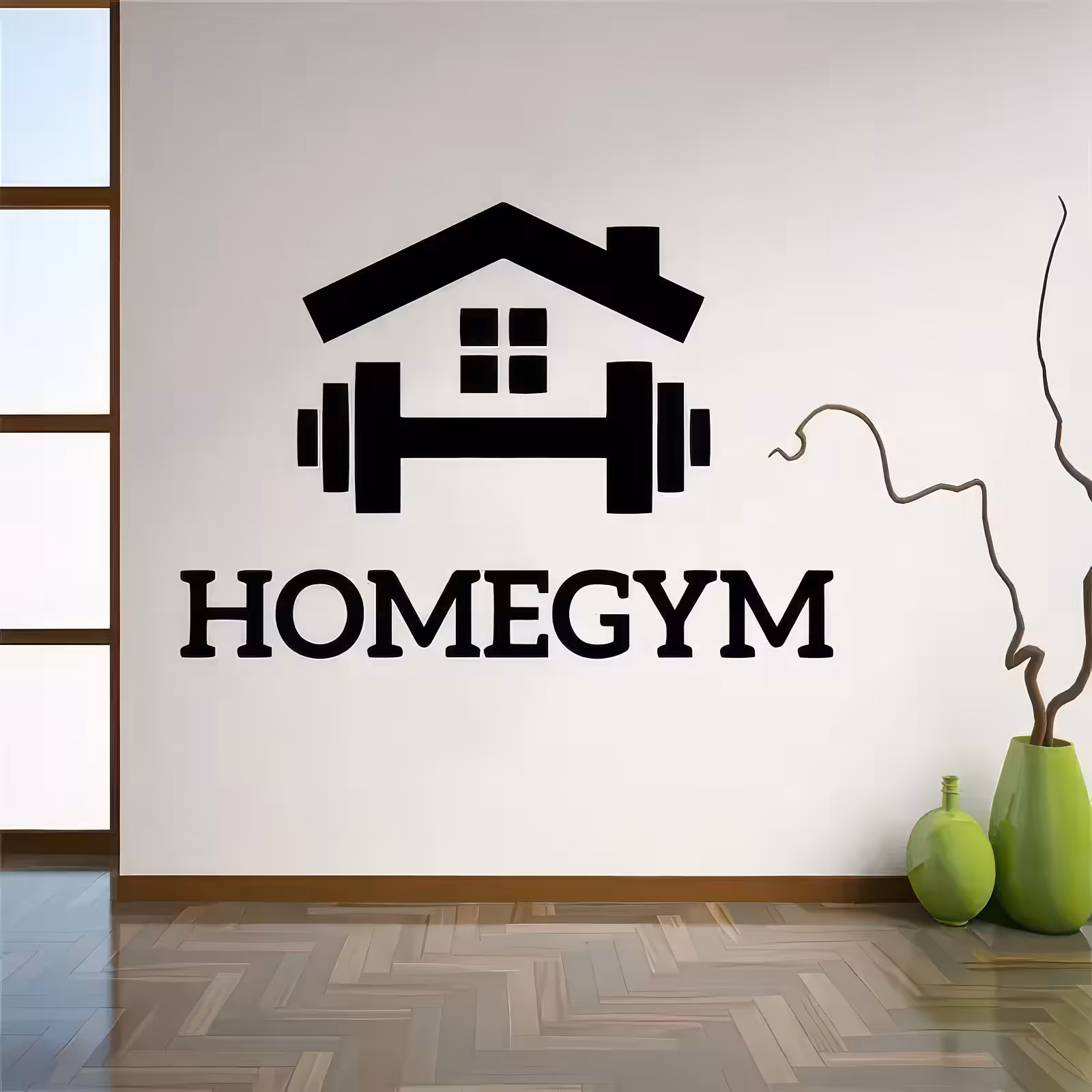 Homegym Wandaufkleber 60x40 cm – Motivations Spruch Fitness Wanddeko 1 Homegym Wandaufkleber 60x40 cm – Motivations Spruch Fitness Wanddeko
