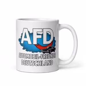 AFD Automobil-Freunde Deutschland Tasse 330 ml Keramik Muscle-Car