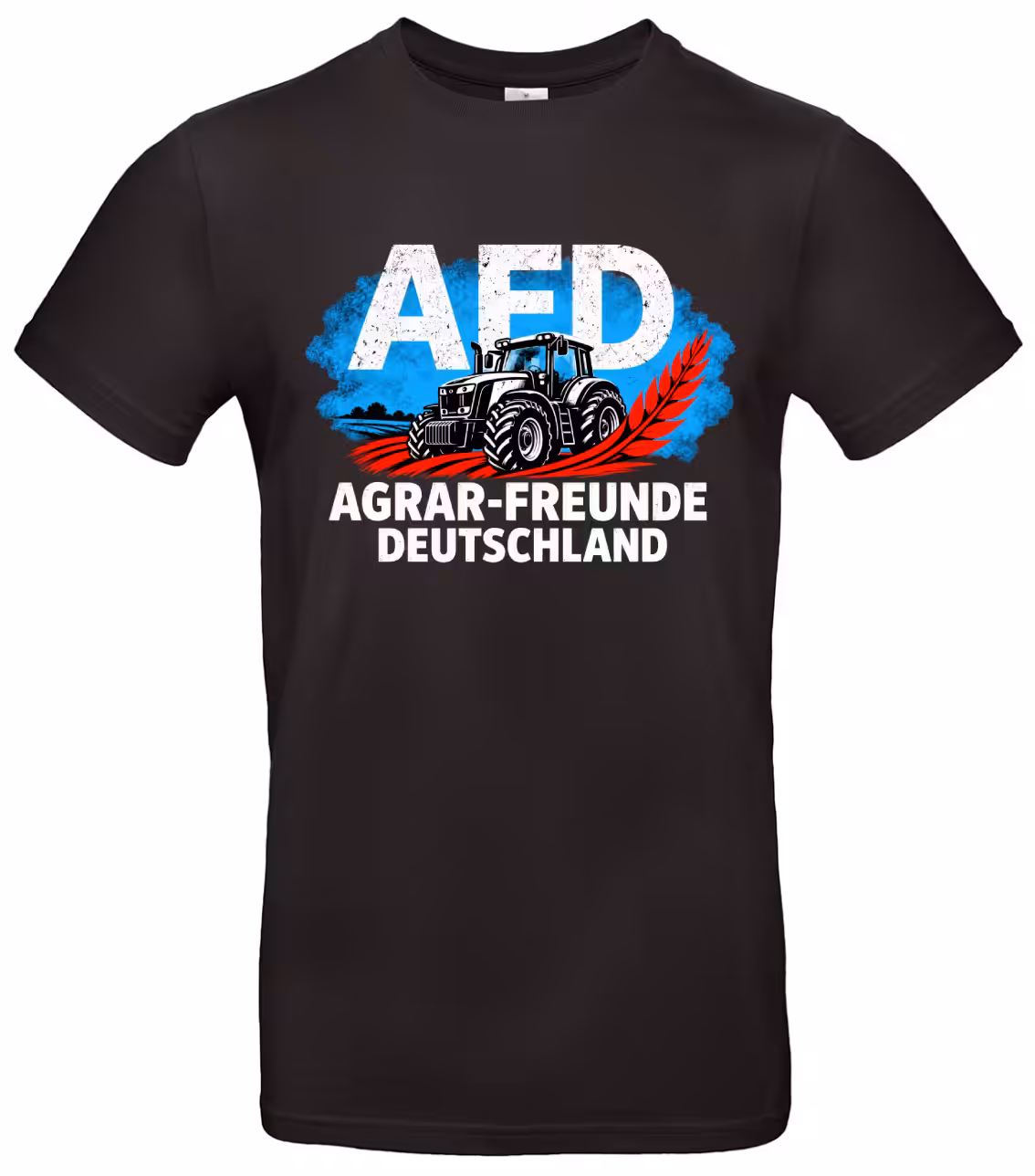 Agrar-Freunde Deutschland T-Shirt – Traktor Landwirt Shirt Schwarz & Weiß S–XXL 2 Agrar-Freunde Deutschland Traktor T-Shirt Weiß – Frontansicht