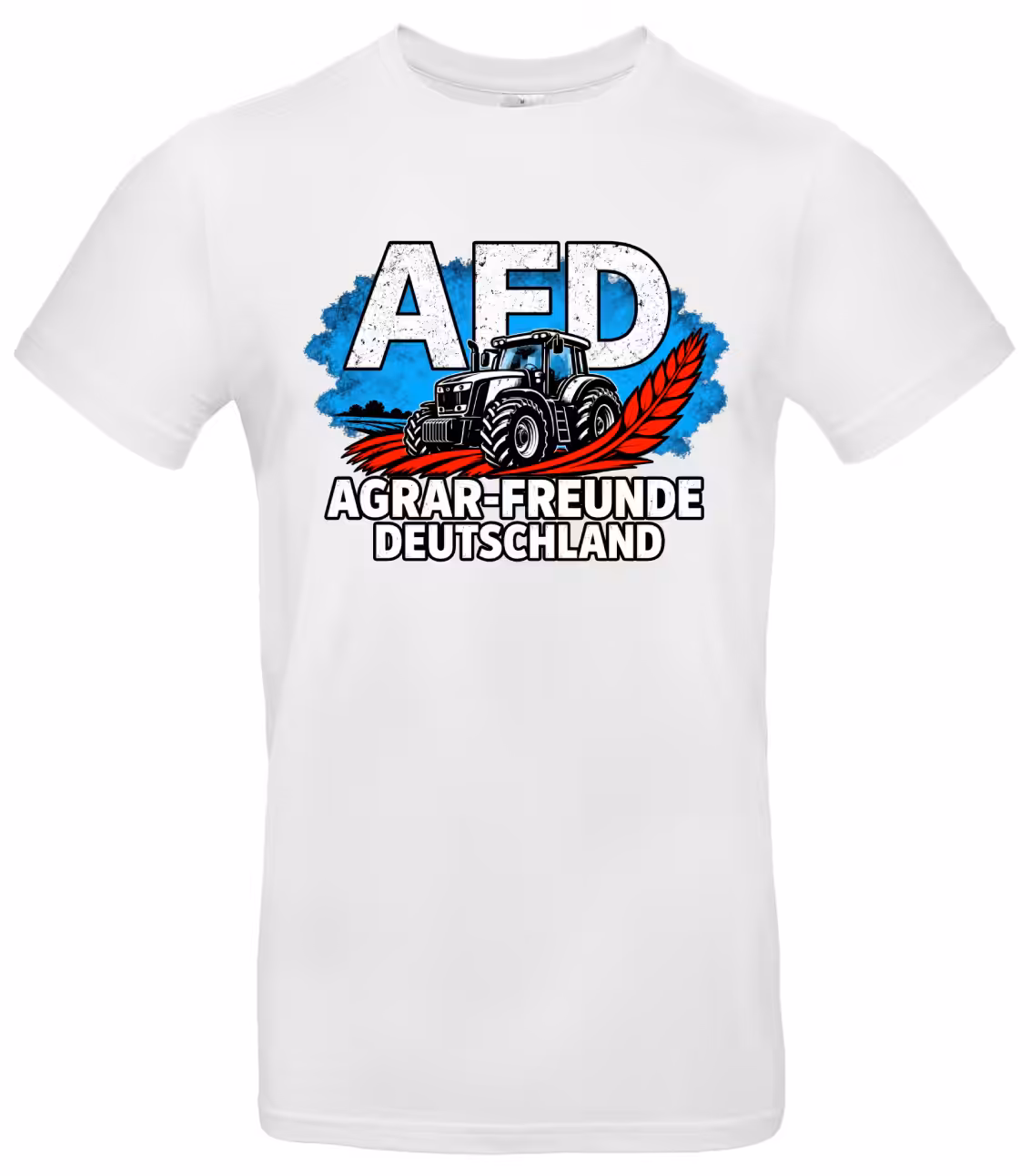 Agrar-Freunde Deutschland T-Shirt – Traktor Landwirt Shirt Schwarz & Weiß S–XXL 1 Agrar-Freunde Deutschland Traktor T-Shirt Schwarz – Frontansicht