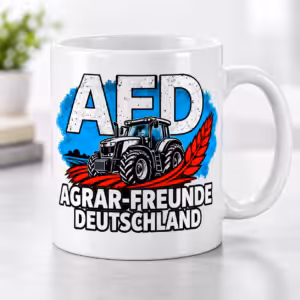 Agrar-Freunde Deutschland Traktor Tasse – Motivansicht