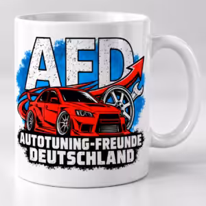 Autotuning-Freunde Deutschland Tasse – Tuning-Auto Motiv