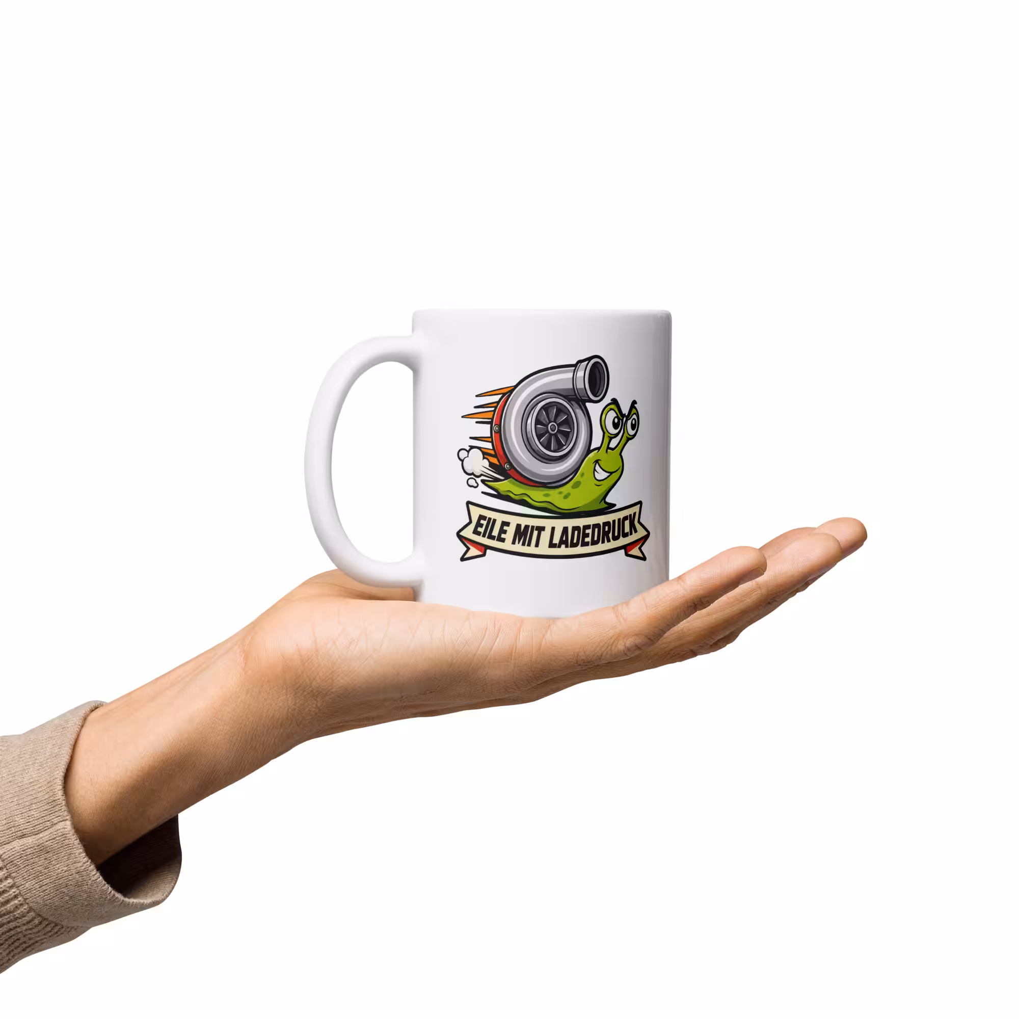 Kaffee mit Ladedruck Tasse 330 ml – Lustige Tuning Keramiktasse 3 Lustige Turbo Tasse Kaffee mit Ladedruck