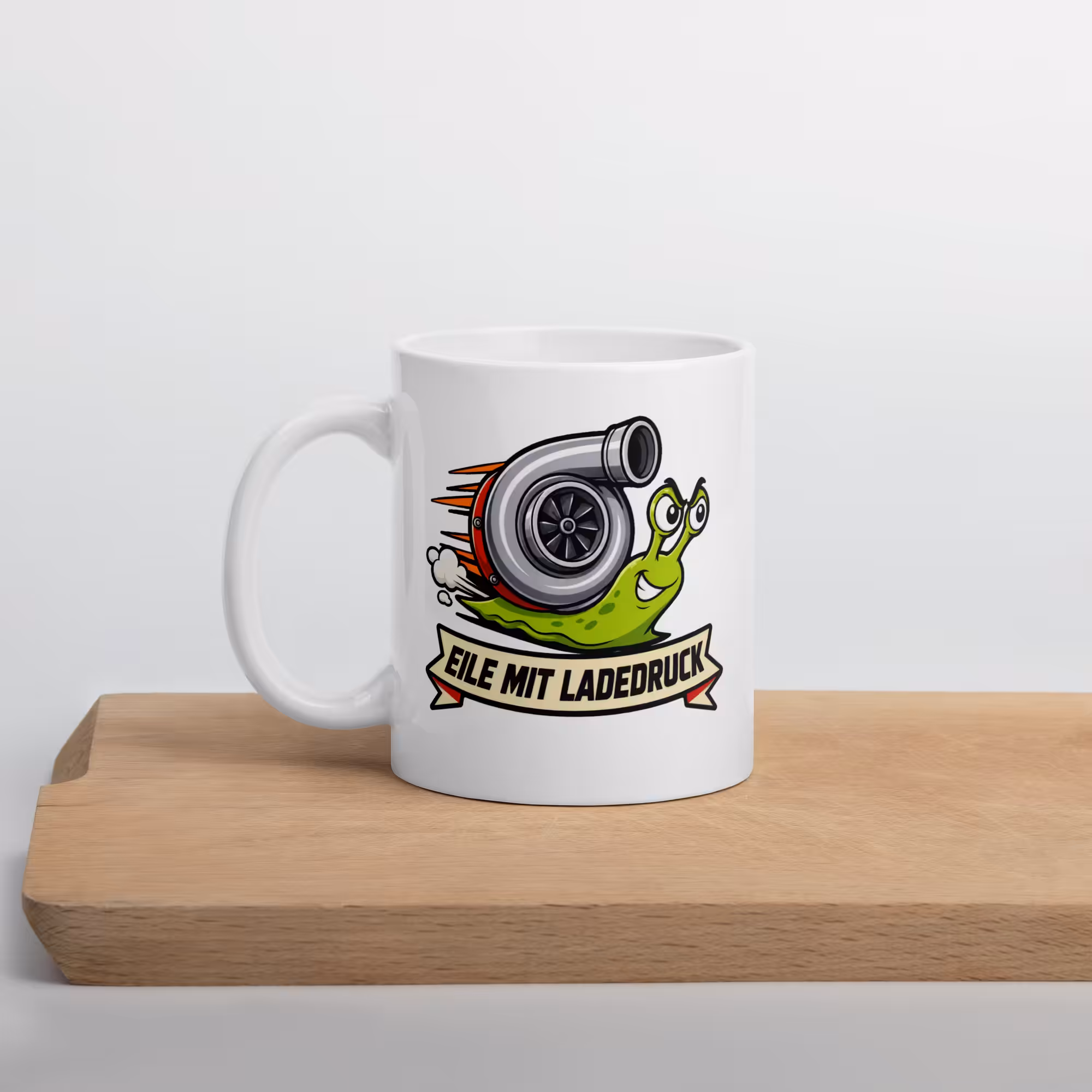 Kaffee mit Ladedruck Tasse 330 ml – Lustige Tuning Keramiktasse 6 Kaffee mit Ladedruck Geschenk für Schrauber