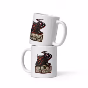 Mein Kalender braucht mehr Kurven Tasse – Produktbild 1
