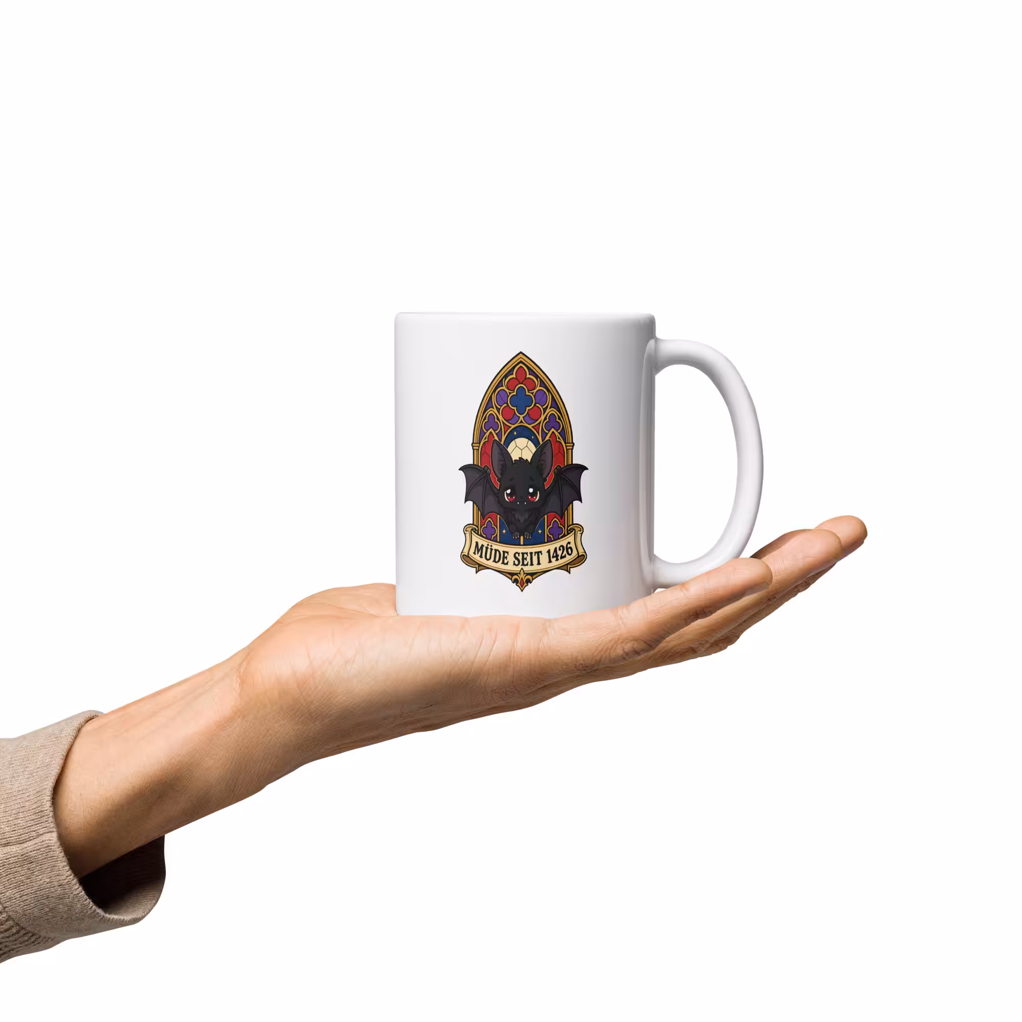 Müde seit 1426 Tasse 330 ml – Lustige Keramiktasse 5 Lustige Müde seit 1426 Tasse für Kaffee und Tee