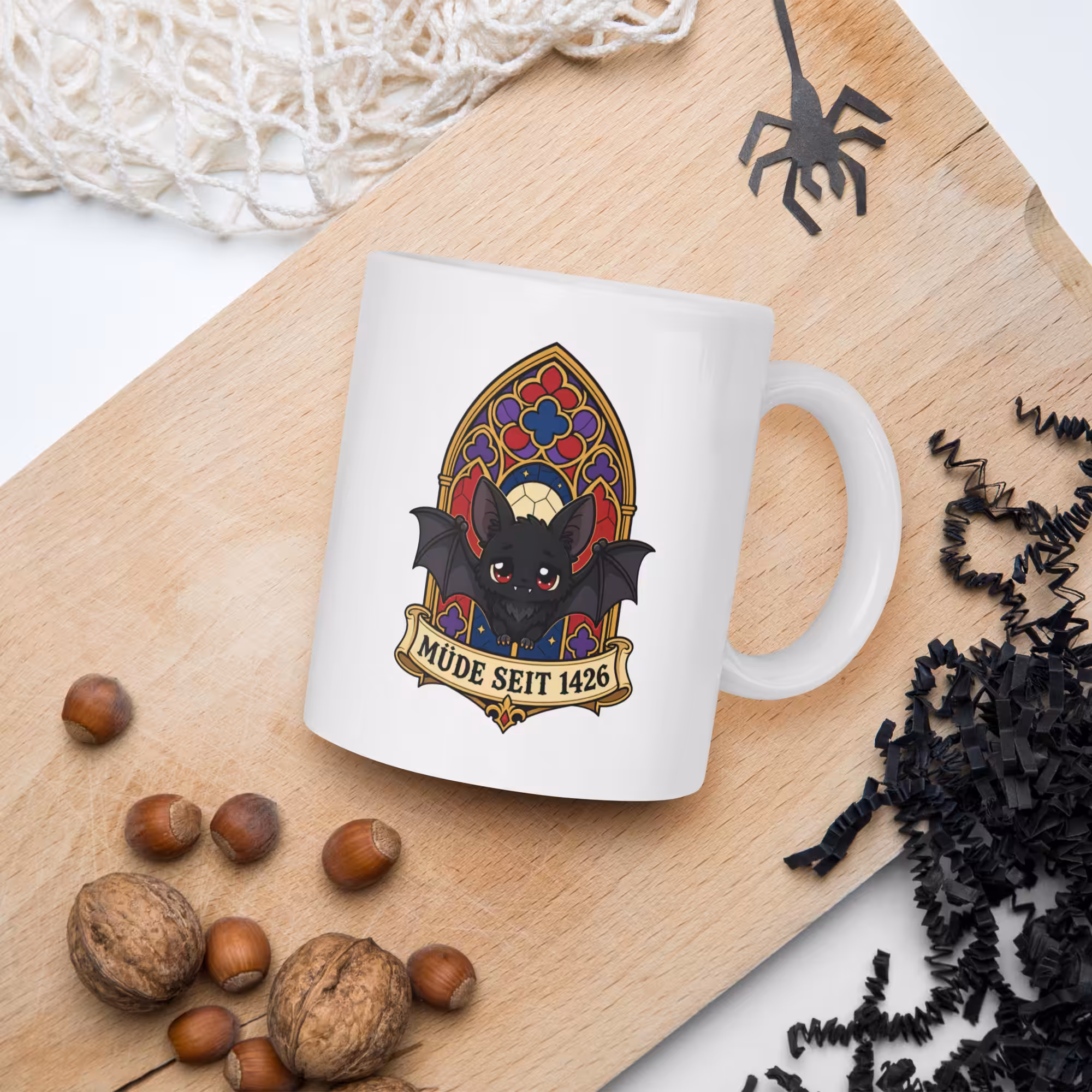 Müde seit 1426 Tasse 330 ml – Lustige Keramiktasse 6 Müde seit 1426 Tasse Motivszene