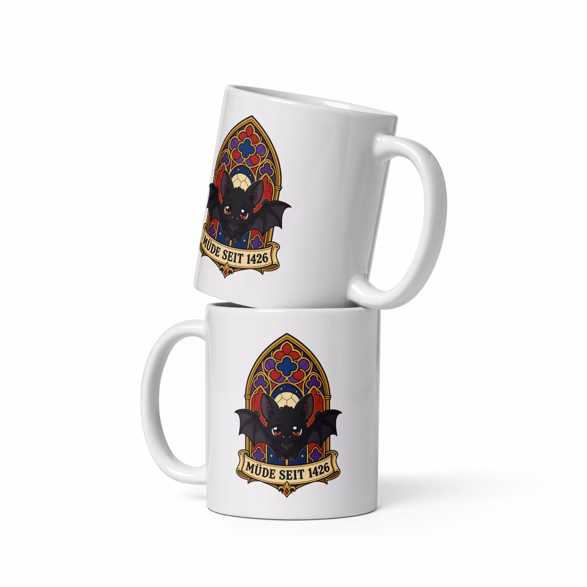Müde seit 1426 Tasse 330 ml – Lustige Keramiktasse 2 Müde seit 1426 Keramiktasse lustige Tasse