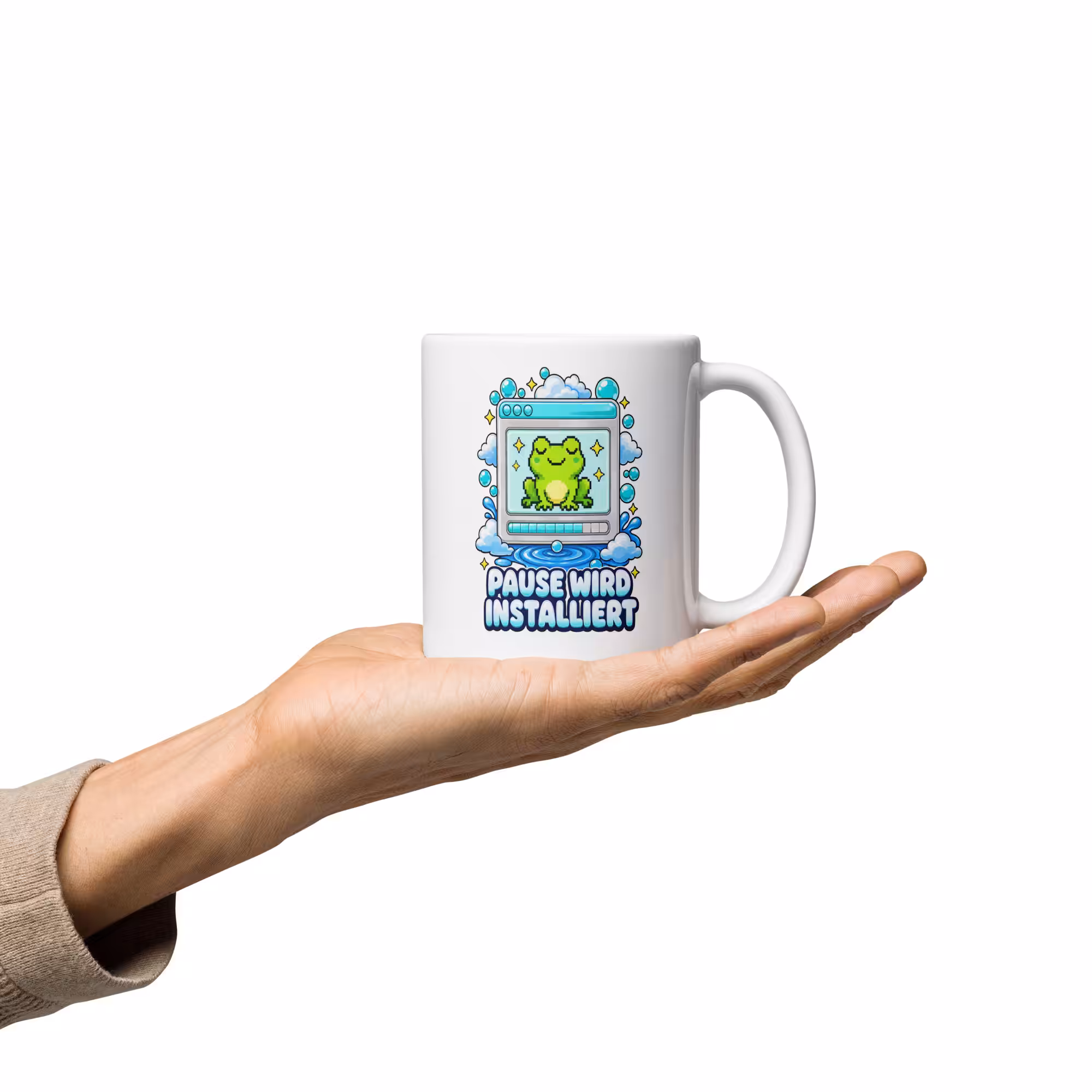 Pause wird installiert Tasse 330 ml – Lustige IT Büro Keramiktasse 3 Pause wird installiert Tasse – Produktbild 3