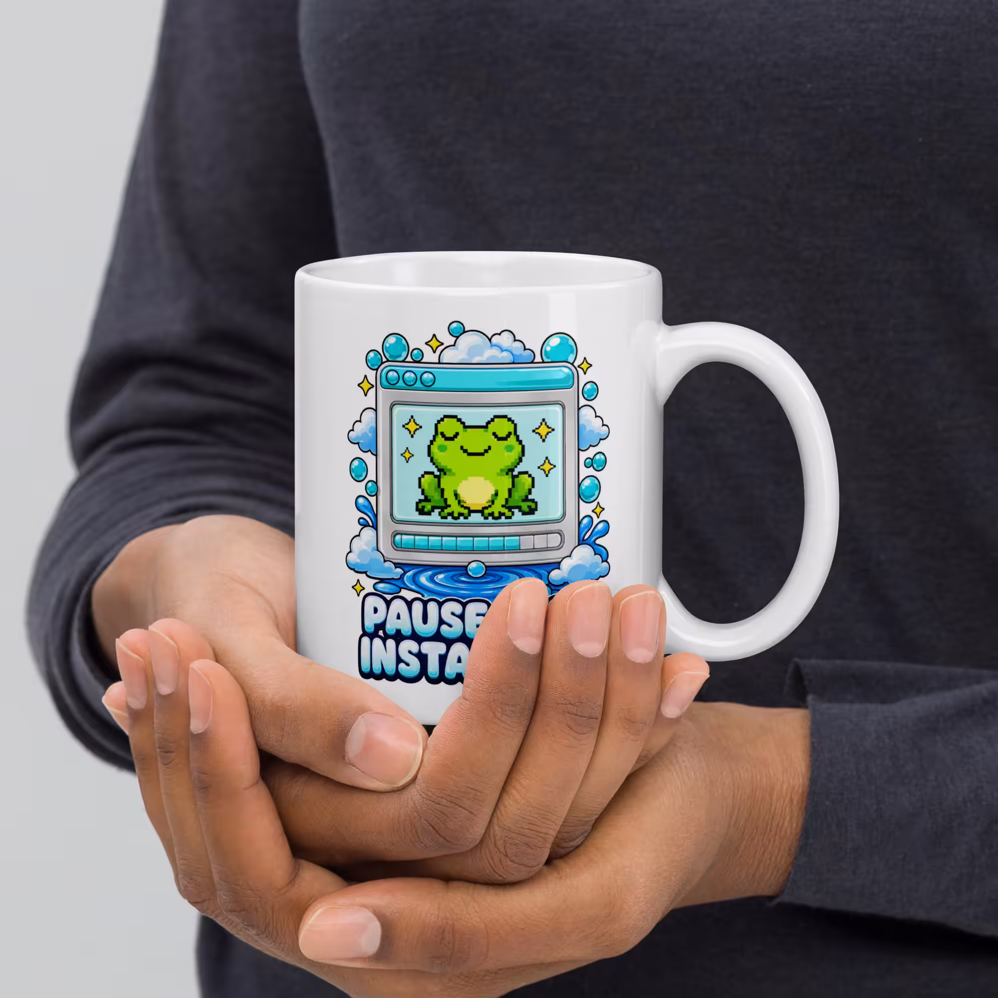 Pause wird installiert Tasse 330 ml – Lustige IT Büro Keramiktasse 4 Pause wird installiert Tasse – Produktbild 4