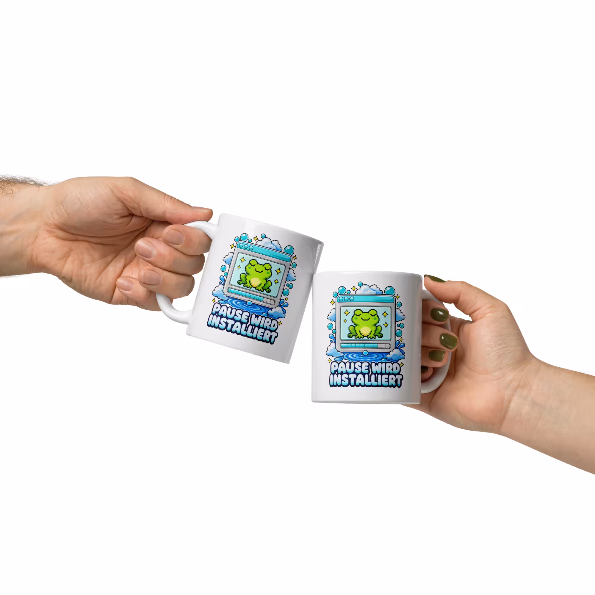 Pause wird installiert Tasse 330 ml – Lustige IT Büro Keramiktasse 2 Pause wird installiert Tasse – Produktbild 2
