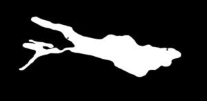 Auto Aufkleber Bodensee 2er Set 11 cm Weiß