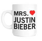 Acen Mrs. Justin Bieber Tasse Geschenkidee Fanbecher