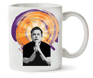 klassische Teetasse mit Elon Musk Design 330ml Premium