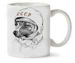 klassische Teetasse Laika Weltraum-Hund 325ml