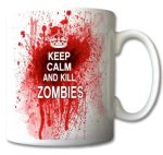 Keep Calm Tasse Kill Zombies Retro Geschenk