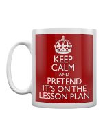 Keep Calm Lehrplan Retro Lehrertasse Geschenkidee