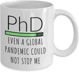 PhD-Tasse 330 ml Keramik mit humorvollem Spruch