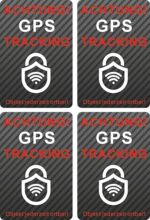 GPS Tracker Fahrrad Aufkleber Premium in Carbon Optik