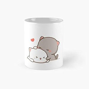 Snuggles Kaffeetasse Mochi Pfirsich und Goma Katze 330ml