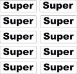 Kraftstoff-Aufkleber Set 10x 5x1 cm wetterfest selbstklebend