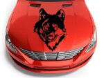 Wolfskopf Auto Aufkleber Premium 55x43 cm für Wohnmobil