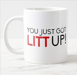 Lustige Spruch-Tasse You Just Got Litt Up 330 ml Keramik