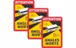 Angles Morts Aufkleber Set 3er Orafol UV-geschützt