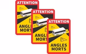 Angles Morts Aufkleber Set 3er Orafol UV-geschützt