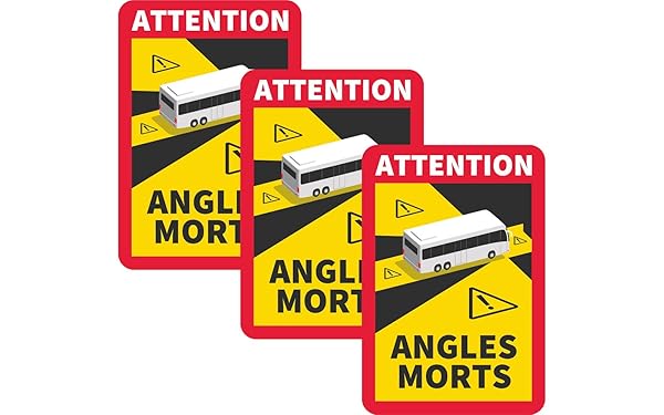 Angles Morts Aufkleber Set 3er Orafol UV-geschützt 1 Angles Morts Aufkleber Set 3er Orafol UV-geschützt
