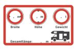 Wohnmobil Aufkleber Set 2er beschreibbar 10x6 cm