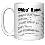 NCIS Gibbs' Rules Kaffeetasse Geschenkidee