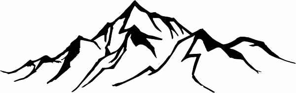 Berge Umriss Auto Aufkleber Premium 21x6,5 cm 1 Berge Umriss Auto Aufkleber Premium 21x6,5 cm