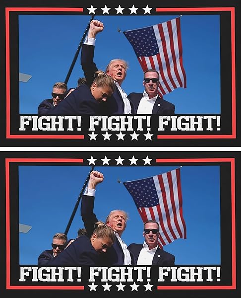 Donald Trump Aufkleber 2er Set 9x15 cm wetterfest 1 Donald Trump Aufkleber 2er Set 9x15 cm wetterfest