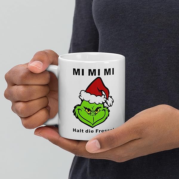 Grinch Tasse 330 ml mit sarkastischem Spruch 2 Grinch Tasse 330 ml mit sarkastischem Spruch