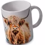 Highland Cow Tasse 330ml Keramik, schottisches Motiv
