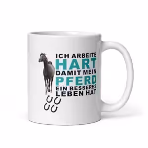 Keramik Kaffeetasse mit Tiermotiv, 330 ml, lustiger Spruch