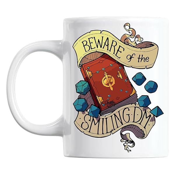 Klassische Teetasse mit Smiling Dungeon Master Motiv 1 Klassische Teetasse mit Smiling Dungeon Master Motiv